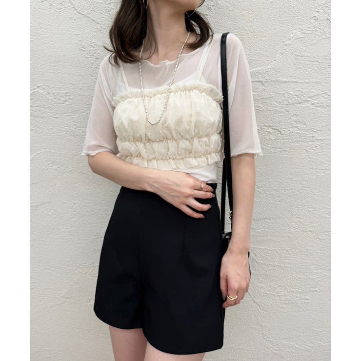 one after another】シアー半袖トップス[品番：NCLW0013741]｜NICE
