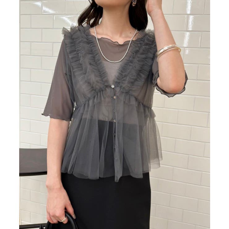 one after another】シアー半袖トップス[品番：NCLW0013741]｜NICE