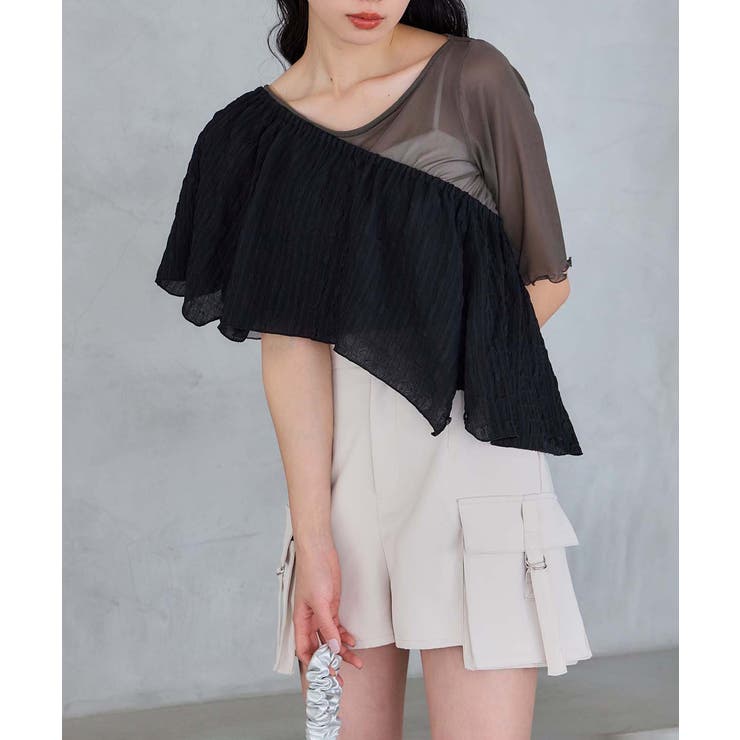 one after another】シアー半袖トップス[品番：NCLW0013741]｜NICE