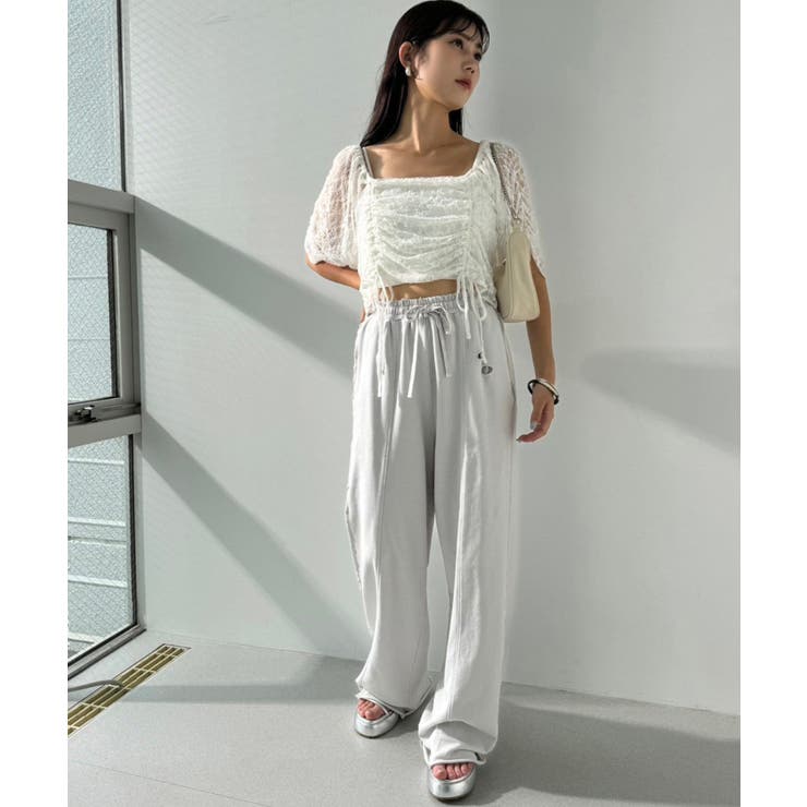 【one after another】ドロストTOPS×キャミ２枚セット | NICE CLAUP / OLIVE des OLIVE　OUTLET | 詳細画像5 