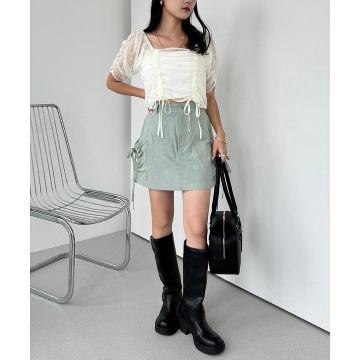 【one after another】ドロストTOPS×キャミ２枚セット | NICE CLAUP / OLIVE des OLIVE　OUTLET | 詳細画像12 