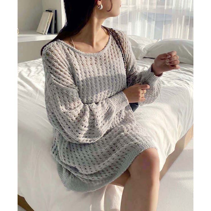 one after another】メッシュニット(インナー付）[品番：NCLW0012917  