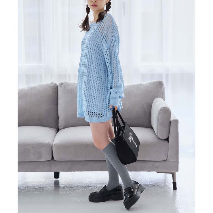 one after another】メッシュニット(インナー付）[品番