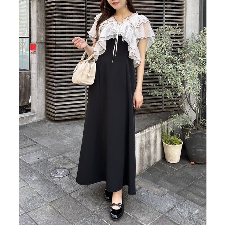 ブラウスセットワンピース[品番：NCLW0013623]｜NICE CLAUP / OLIVE