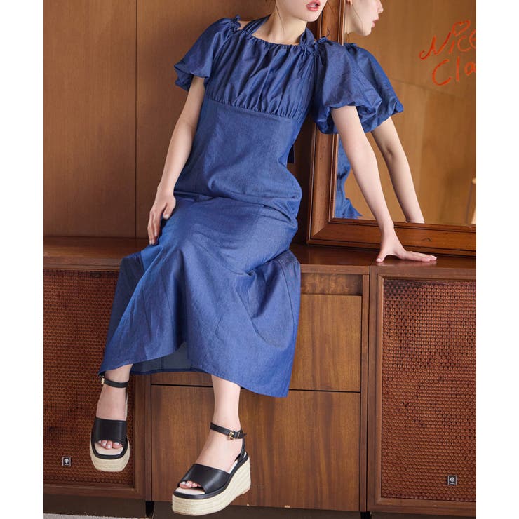 【one after another】袖ボリュームワンピ | NICE CLAUP / OLIVE des OLIVE　OUTLET | 詳細画像24 