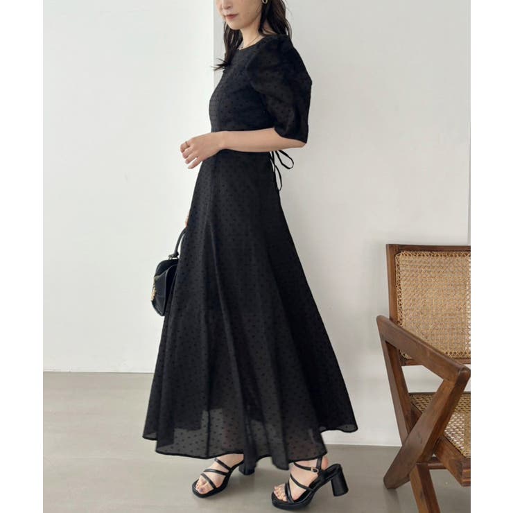 新品未使用】UN3D. TULLE NECK CUT OP ワンピース 38 UN3D. アンス  