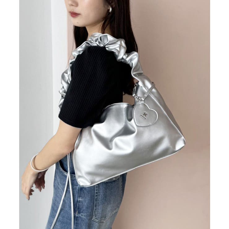 one after another】ハートミラーチャーム付ドロストBAG[品番