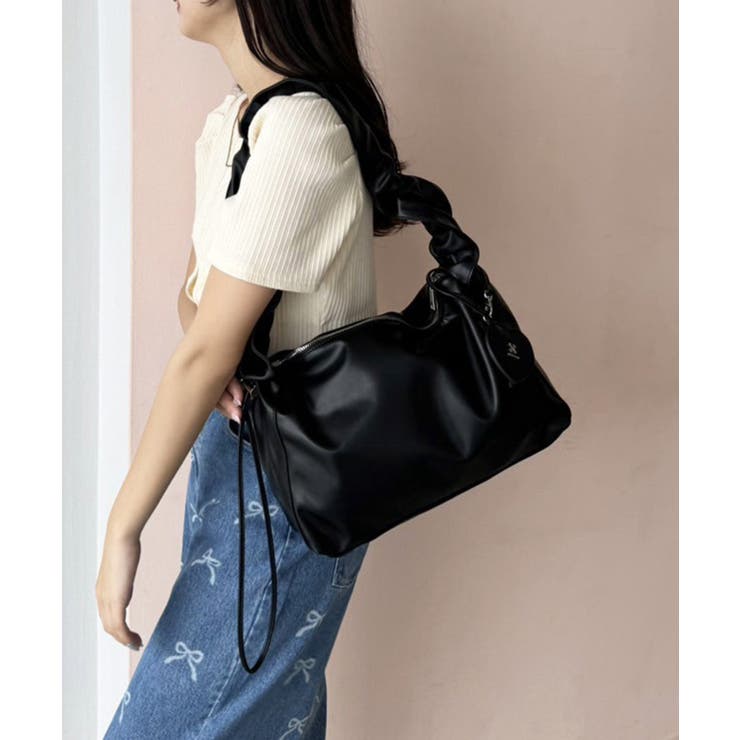 one after another】ハートミラーチャーム付ドロストBAG[品番