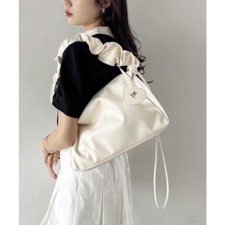 one after another】ハートミラーチャーム付ドロストBAG[品番