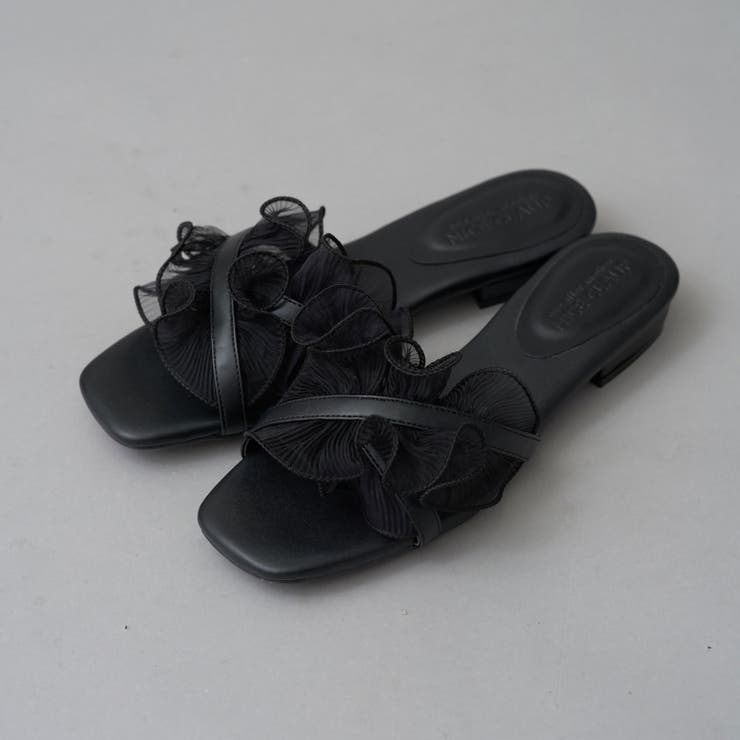 one after another】フリルフラットサンダル[品番：NCLW0015662