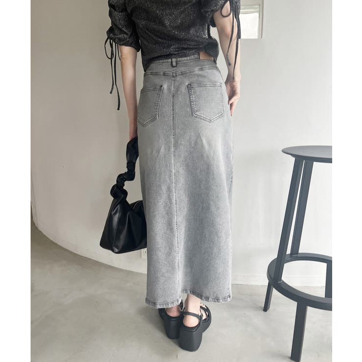 デニムスカート SML展開 | NICE CLAUP / OLIVE des OLIVE　OUTLET | 詳細画像3 