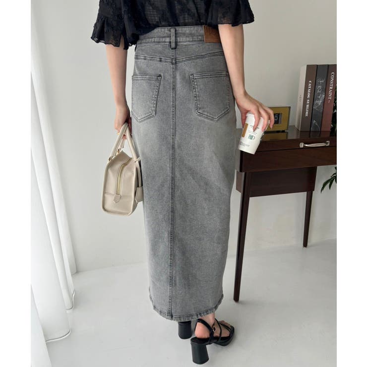 デニムスカート SML展開 | NICE CLAUP / OLIVE des OLIVE　OUTLET | 詳細画像4 