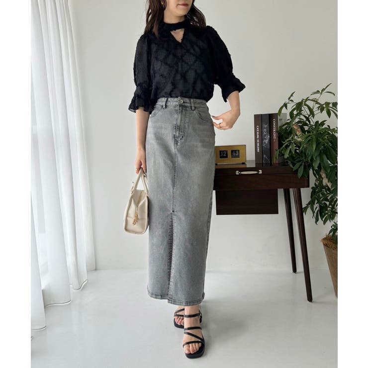 デニムスカート SML展開 | NICE CLAUP / OLIVE des OLIVE　OUTLET | 詳細画像6 