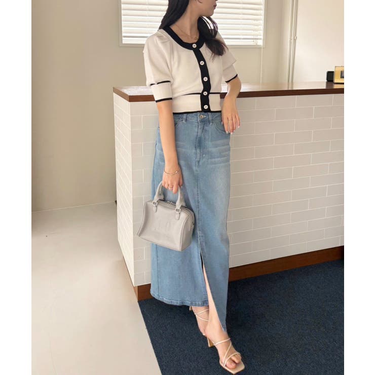 デニムスカート SML展開 | NICE CLAUP / OLIVE des OLIVE　OUTLET | 詳細画像12 