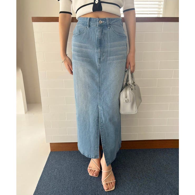 デニムスカート SML展開 | NICE CLAUP / OLIVE des OLIVE　OUTLET | 詳細画像14 
