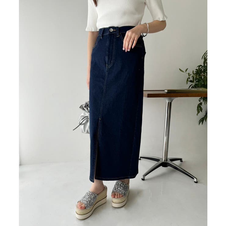 デニムスカート SML展開 | NICE CLAUP / OLIVE des OLIVE　OUTLET | 詳細画像16 