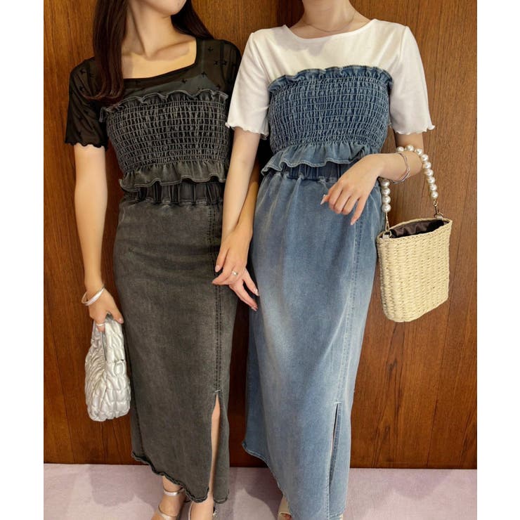OTONA NICE】マルチway ビスチェセットストレッチスカート[品番