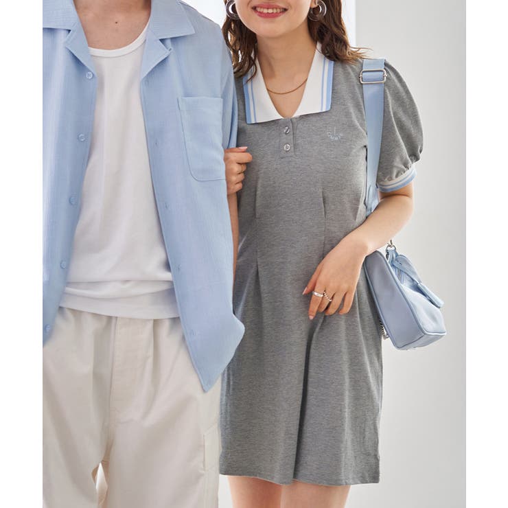 【LIMMSE】ワンポイント刺しゅうポロワンピース | NICE CLAUP / OLIVE des OLIVE　OUTLET | 詳細画像22 