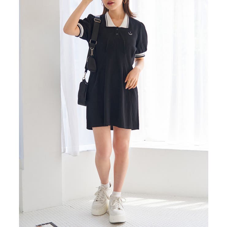 【LIMMSE】ワンポイント刺しゅうポロワンピース | NICE CLAUP / OLIVE des OLIVE　OUTLET | 詳細画像28 