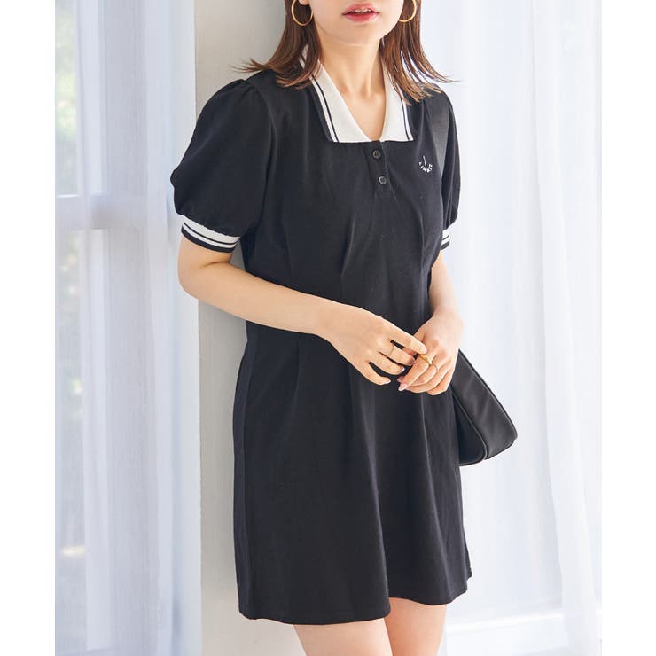 【LIMMSE】ワンポイント刺しゅうポロワンピース | NICE CLAUP / OLIVE des OLIVE　OUTLET | 詳細画像33 
