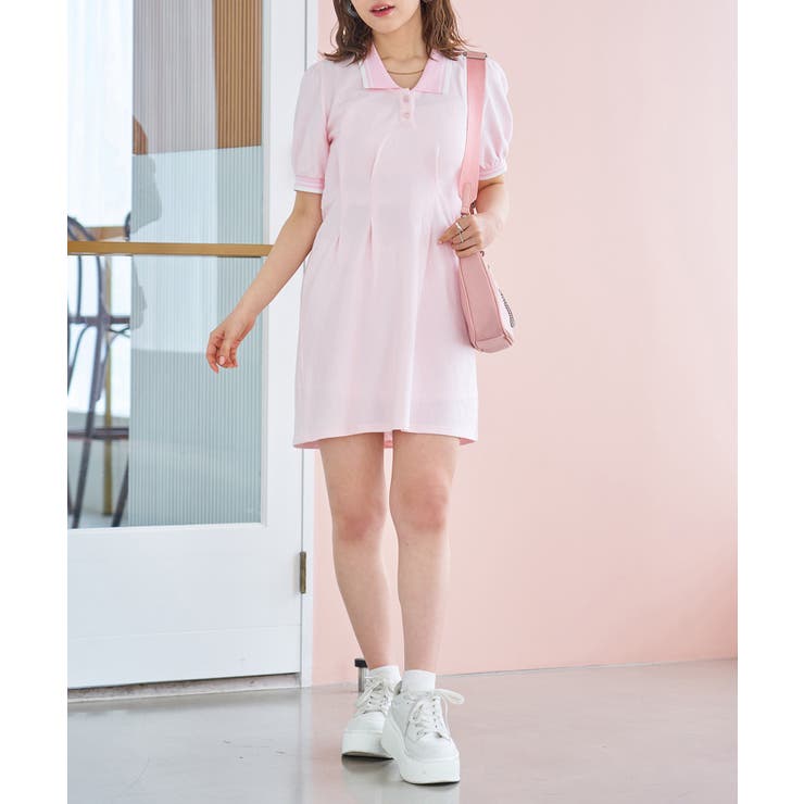 【LIMMSE】ワンポイント刺しゅうポロワンピース | NICE CLAUP / OLIVE des OLIVE　OUTLET | 詳細画像42 
