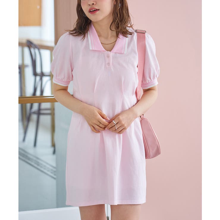 【LIMMSE】ワンポイント刺しゅうポロワンピース | NICE CLAUP / OLIVE des OLIVE　OUTLET | 詳細画像45 