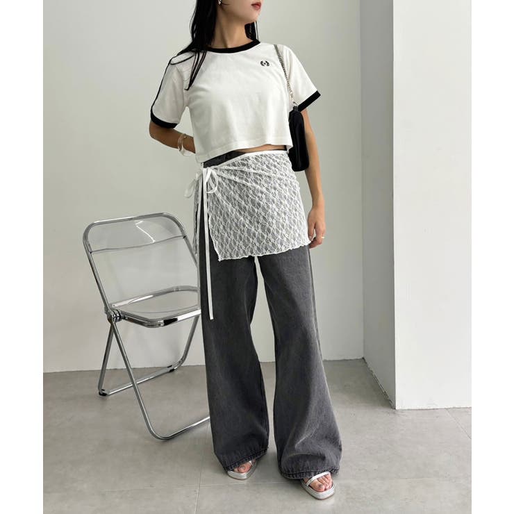 【one after another】レース巻きスカート/WEB限定 | NICE CLAUP / OLIVE des OLIVE　OUTLET | 詳細画像1 