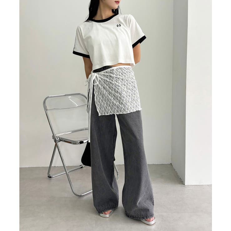 【one after another】レース巻きスカート/WEB限定 | NICE CLAUP / OLIVE des OLIVE　OUTLET | 詳細画像2 
