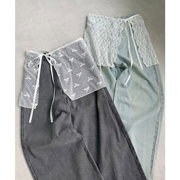 【one after another】レース巻きスカート/WEB限定 | NICE CLAUP / OLIVE des OLIVE　OUTLET | 詳細画像3 