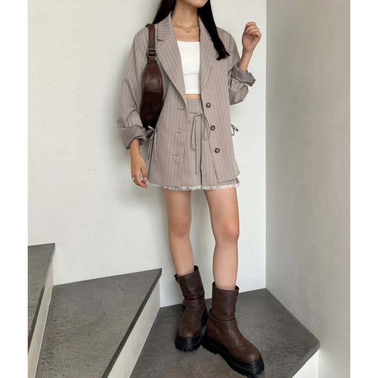 【one after another】裾レースプリーツミニスカート | NICE CLAUP / OLIVE des OLIVE　OUTLET | 詳細画像3 