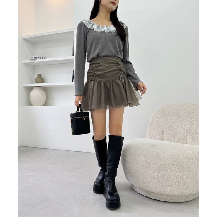 one after another】バレエコア ミニスカート[品番：NCLW0016369