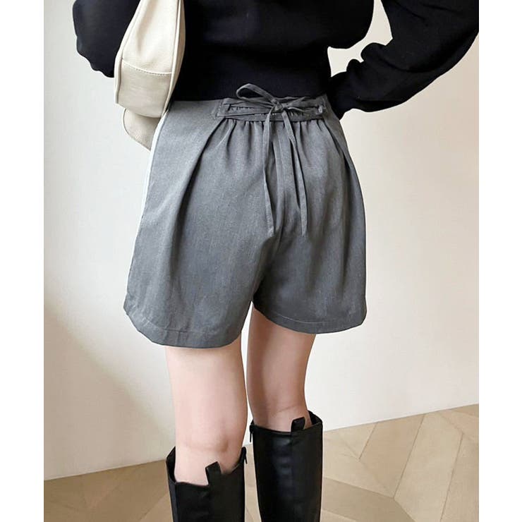 バックレースアップショーパン[品番：NCLW0014981]｜NICE CLAUP