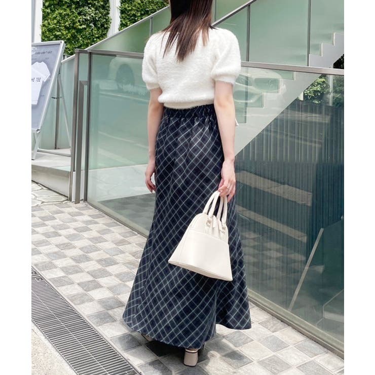 【one after another】チョーカー付き半袖フェザーニット | NICE CLAUP / OLIVE des OLIVE　OUTLET | 詳細画像9 