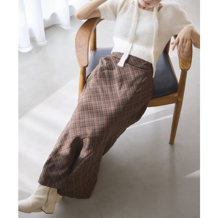 【one after another】チョーカー付き半袖フェザーニット | NICE CLAUP / OLIVE des OLIVE　OUTLET | 詳細画像14 