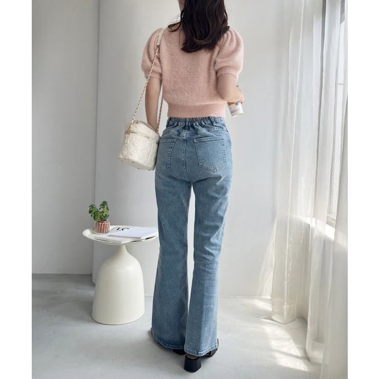 【one after another】チョーカー付き半袖フェザーニット | NICE CLAUP / OLIVE des OLIVE　OUTLET | 詳細画像29 