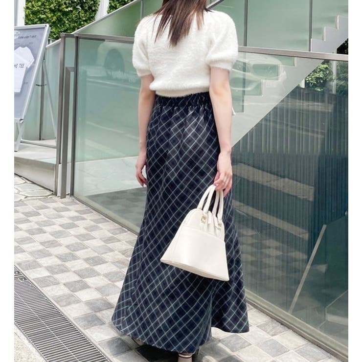 【one after another】チョーカー付き半袖フェザーニット | NICE CLAUP / OLIVE des OLIVE　OUTLET | 詳細画像9 