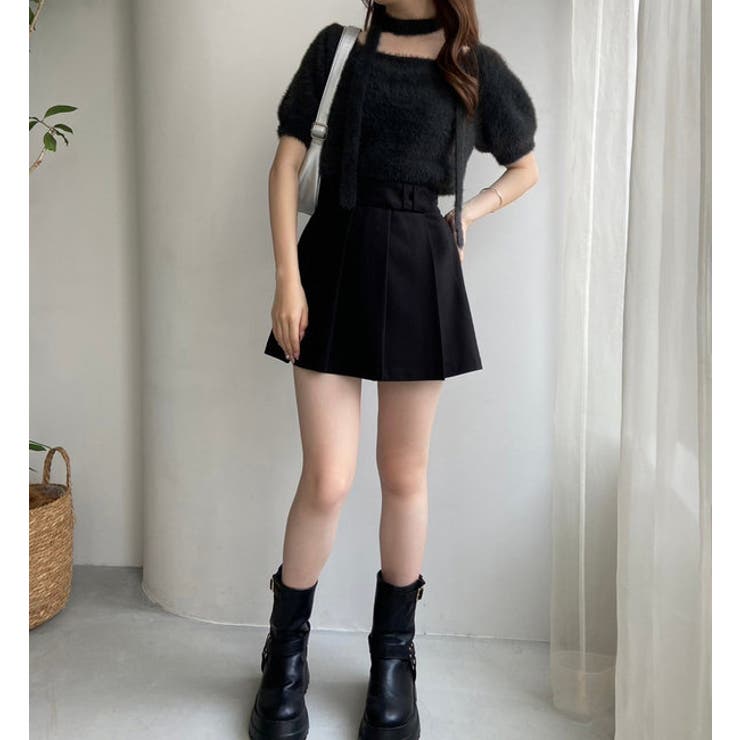 【one after another】チョーカー付き半袖フェザーニット | NICE CLAUP / OLIVE des OLIVE　OUTLET | 詳細画像43 