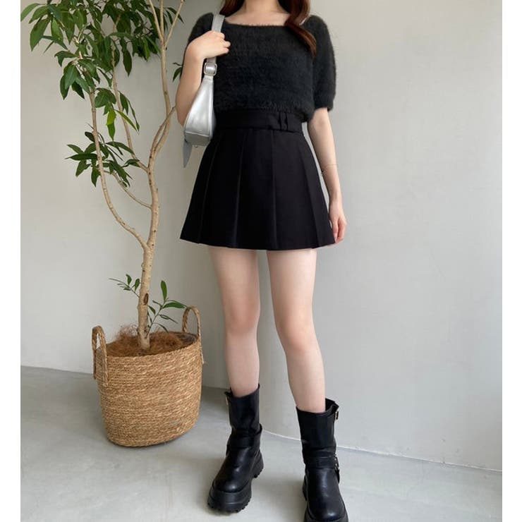 【one after another】チョーカー付き半袖フェザーニット | NICE CLAUP / OLIVE des OLIVE　OUTLET | 詳細画像48 