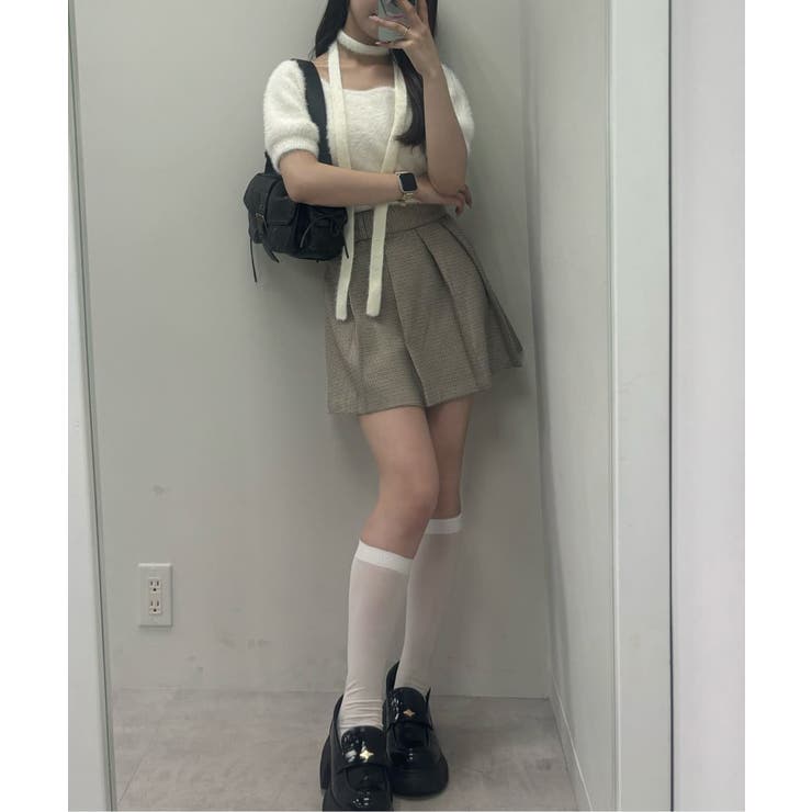 【one after another】チョーカー付き半袖フェザーニット | NICE CLAUP / OLIVE des OLIVE　OUTLET | 詳細画像62 