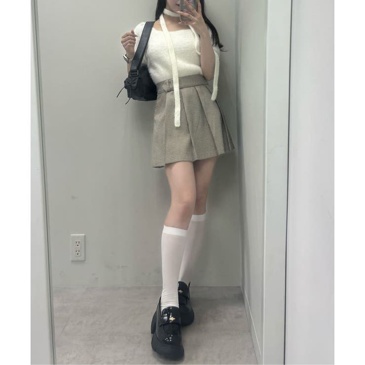 【one after another】チョーカー付き半袖フェザーニット | NICE CLAUP / OLIVE des OLIVE　OUTLET | 詳細画像63 