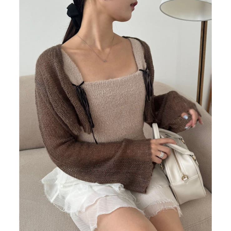 インナー+ボレロカーディガン[品番：NCLW0014862]｜NICE CLAUP / OLIVE des OLIVE OUTLET（ナイスクラップ  オリーブデオリーブ アウトレット）のレディースファッション通販｜SHOPLIST（ショップリスト）