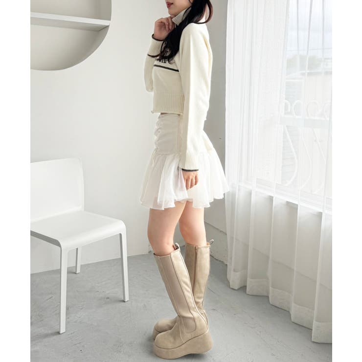 【one after another】ニットトラックジャケット | NICE CLAUP / OLIVE des OLIVE　OUTLET | 詳細画像5 