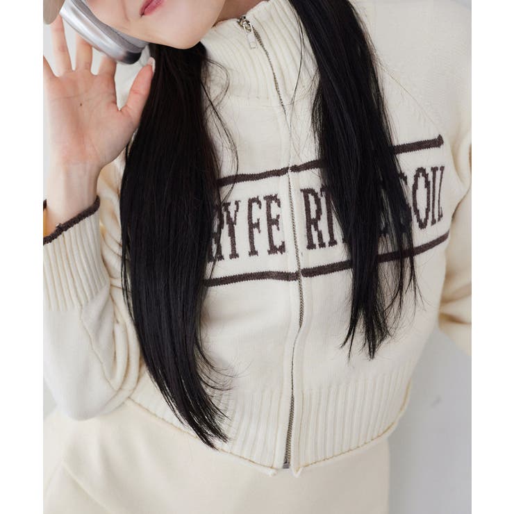 【one after another】ニットトラックジャケット | NICE CLAUP / OLIVE des OLIVE　OUTLET | 詳細画像14 