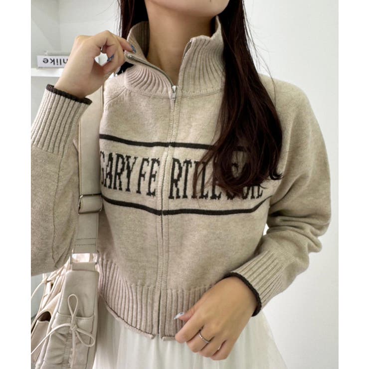 【one after another】ニットトラックジャケット | NICE CLAUP / OLIVE des OLIVE　OUTLET | 詳細画像23 