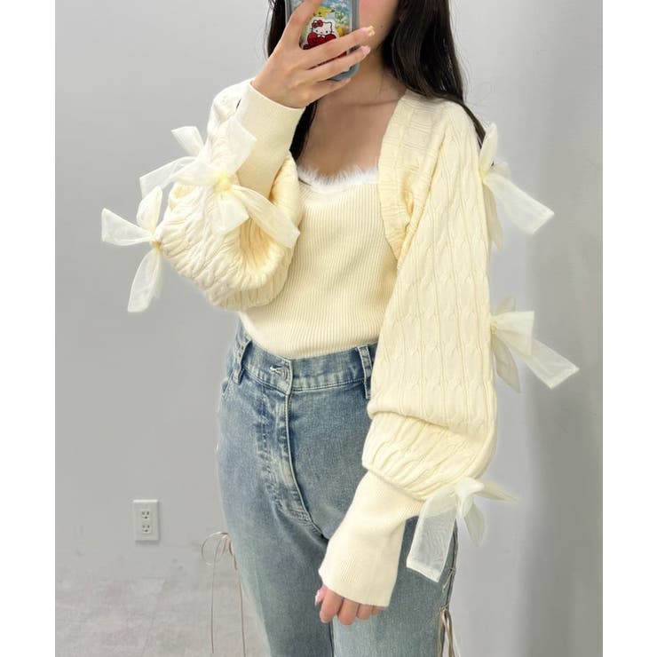 one after another】リボンニットアンサンブル[品番：NCLW0015063
