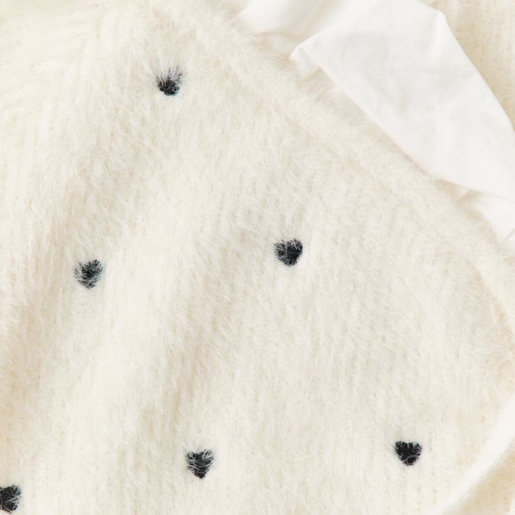 ハート刺繍リボンニット | NICE CLAUP / OLIVE des OLIVE　OUTLET | 詳細画像8 