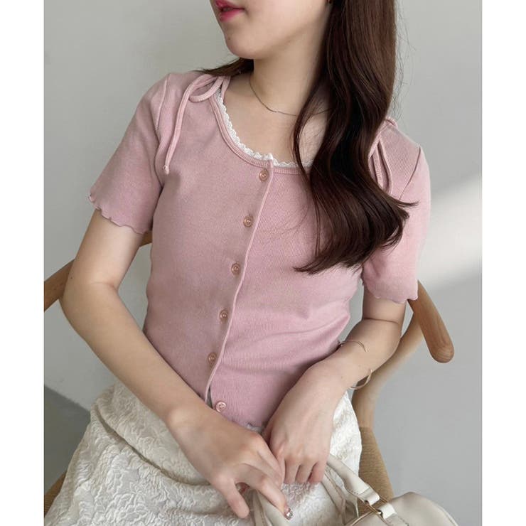 one after another】前後2wayピコレーストップス[品番：NCLW0014491