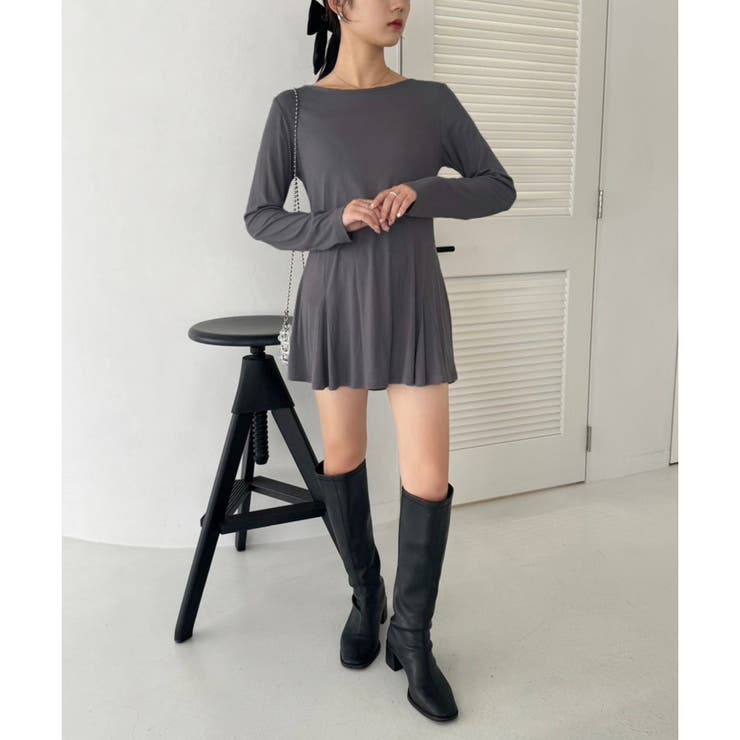 【one after another】バックレースアップチュニック | NICE CLAUP / OLIVE des OLIVE　OUTLET | 詳細画像14 