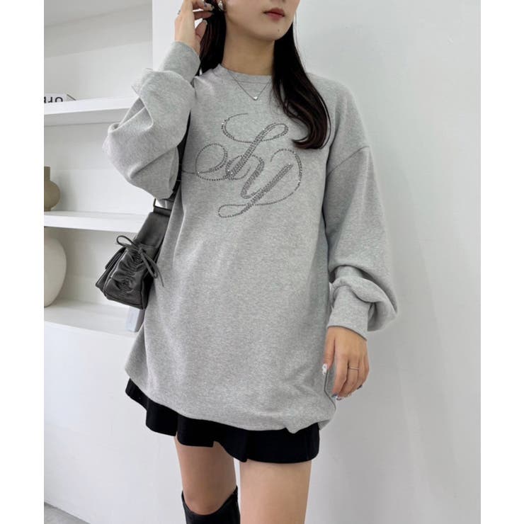 one after another】ビジューロゴスウェット[品番：NCLW0014967]｜NICE