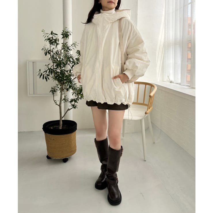 【one after another】モンスターパーカーオーバーサイズブルゾン | NICE CLAUP / OLIVE des OLIVE　OUTLET | 詳細画像3 